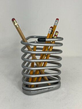Vintage FURIO HOME 1996 Coil Pen Pencil Cup Holder Desk Office Organizer